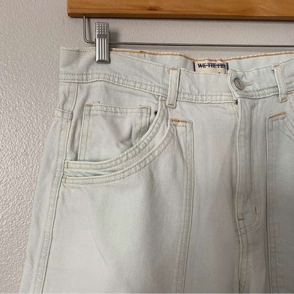 Free People We the Free Piper Wide Leg Jeans Bleach Bloom Women’s 27 $128 MSRP - Picture 3 of 15